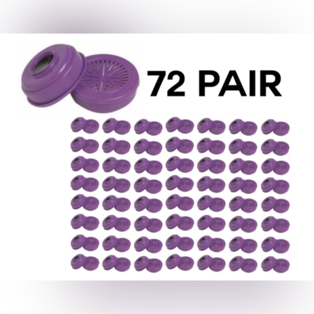 Filter for half face respirator. (72 pairs) Case